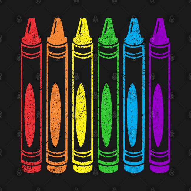 Gay Pride Rainbow Crayons by Muzehack