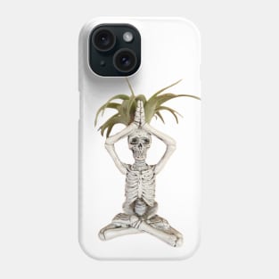 Yoga Skeleton Plant Phone Case