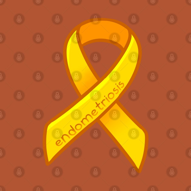 Endometriosis Awareness Ribbon by leashonlife