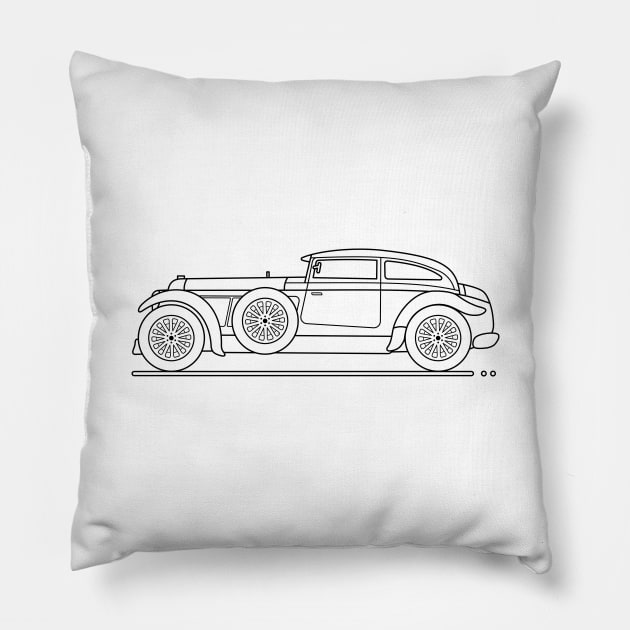 Bentley Vintage B Pillow by garistipis