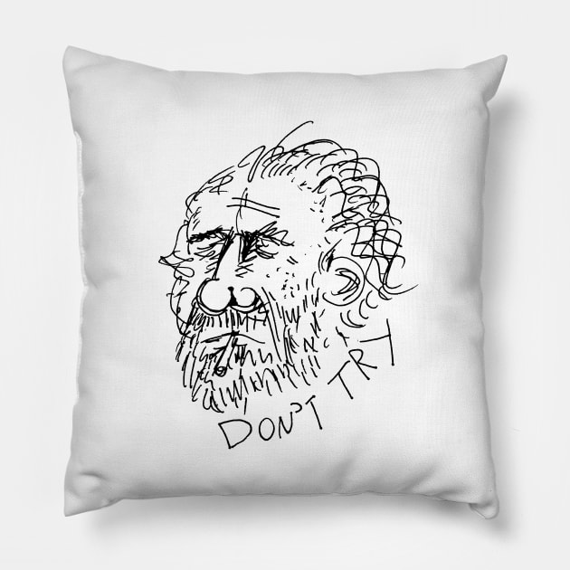 Bukowski Pillow by micalef