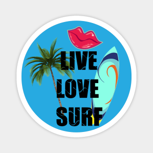 Live Love Surf Magnet