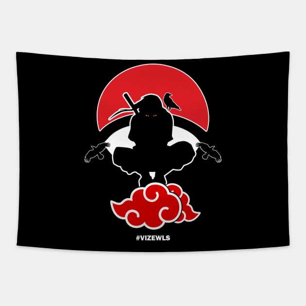 Itachi | Crouching Ninja Tapestry by Vizewls