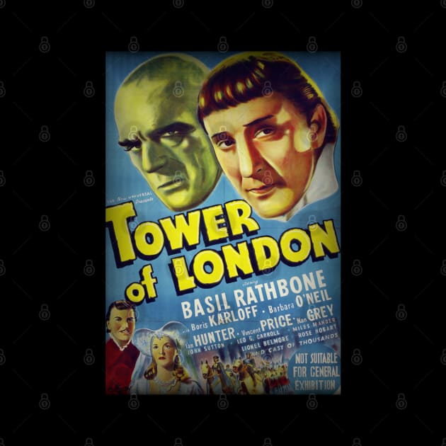 Tower Of London - 1939 Film Release Promotional Poster. by OriginalDarkPoetry