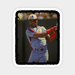 Tim Raines in Montreal Expos Baseball Magnet