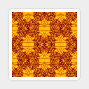 Golden Yellow Sunflower Pattern 6 Magnet