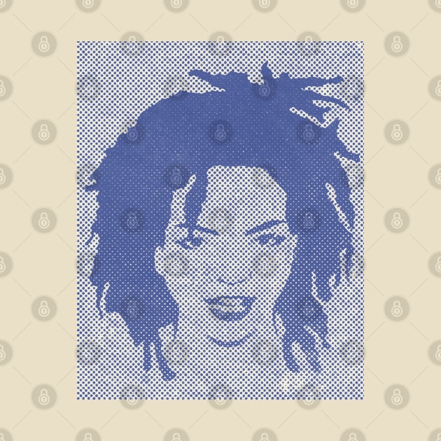 Lauryn Hill Halftone by 404pageNotfound