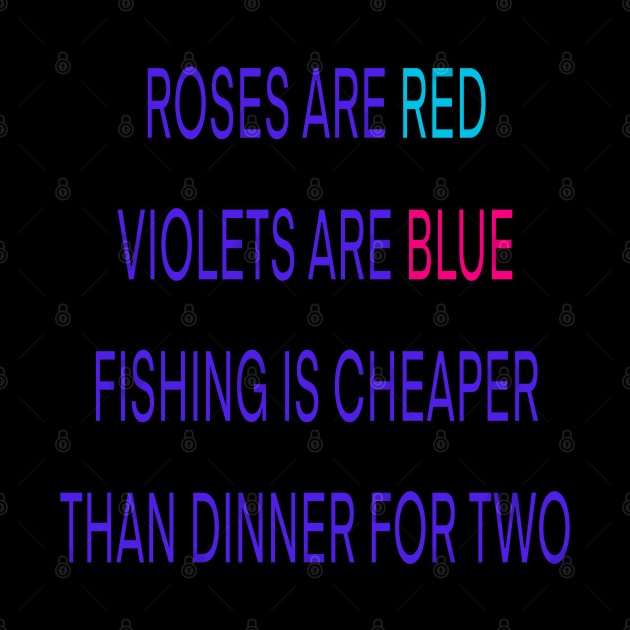 Roses are red violets are blue fishing Is cheaper than dinner for two by sailorsam1805