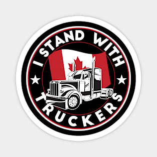 I Stand With Truckers Trucker Support Freedom Convoy 2022 Magnet