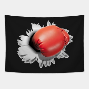 Boxing punch Tapestry
