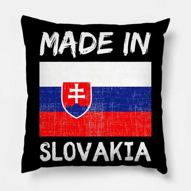 Made In Slovakia Pillow by footballomatic