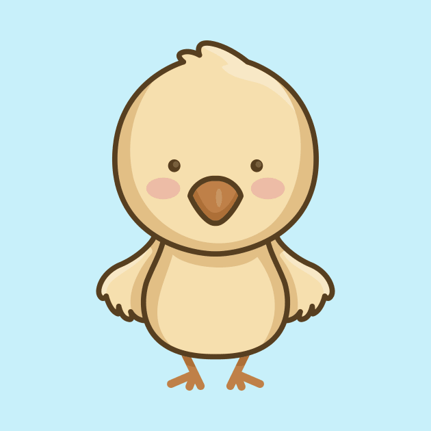 Cute Baby Chick Cartoon by SLAG_Creative