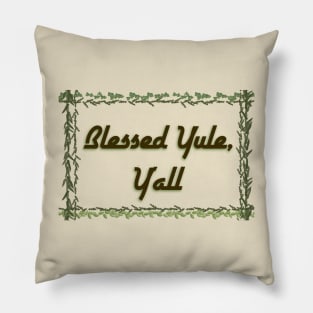 Southern Yule Greetings Pillow