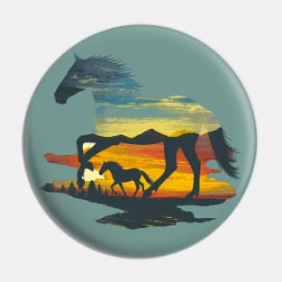 wild horses Pin