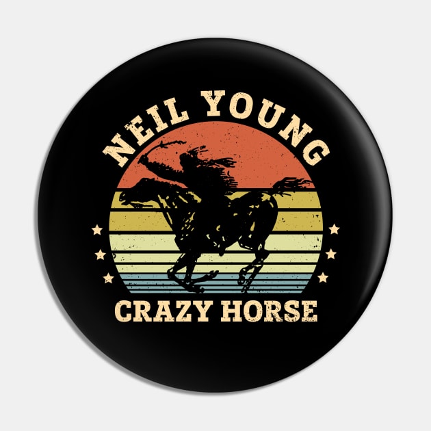 Vintage Young Crazy Horse Pin by Symmetry Stunning Portrait