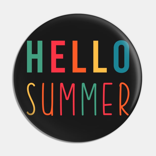 Hello Summer Pin by CityNoir