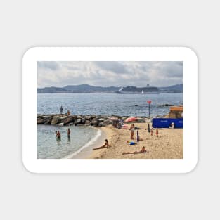 Sainte-Maxime Beach - Gulf of St. Tropez, France Magnet