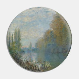 Bords De La Seine En Automne by Claude Monet Pin