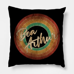 Bea Arthur Vintage Circle Art Pillow