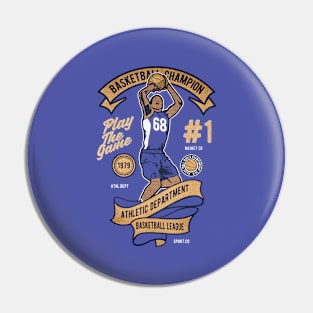 Basketball Champion Pin