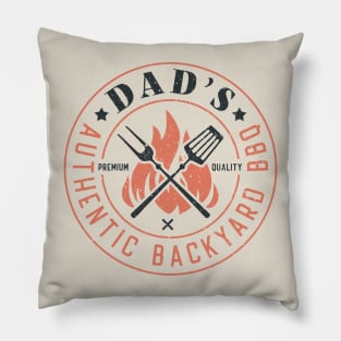 Dads Backyard Premium Quality BBQ | Backyard Pool Party BBQ | Summer | For White Pillow