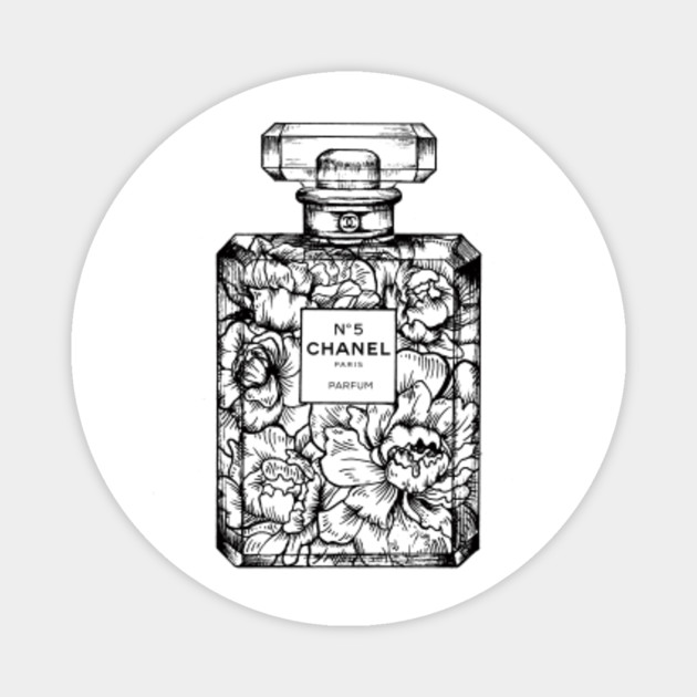 floral perfume bottle