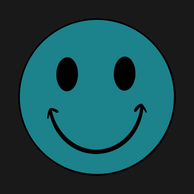 Teal Smiley by Meg-Hoyt