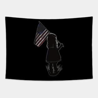 Patriotic Girl Tapestry