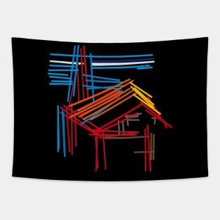 architecture / abstract house Tapestry