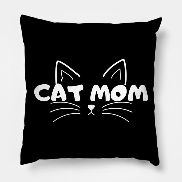 Cat mom Pillow by MFVStore