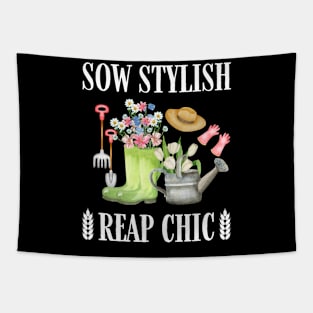 Sow Stylish Reap Chic Tapestry