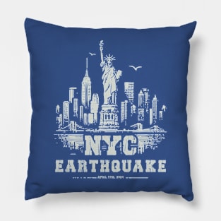 I Survived The NYC Earthquake - Vintage New York Design Pillow