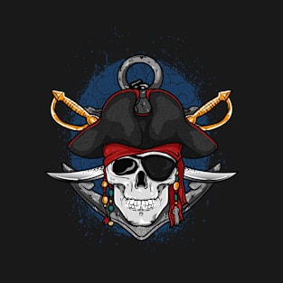 Captain Pirate Skull T-Shirt