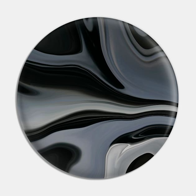 Oily Black Marble Landscape Pin by maak and illy