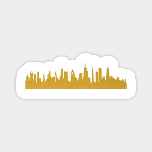 Golden Chicago Magnet