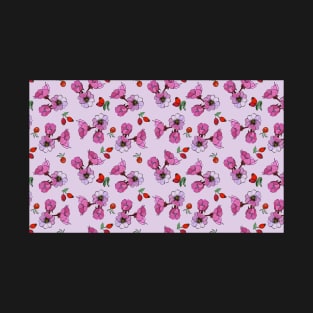 Rose hip flower and fruit pet bandana T-Shirt