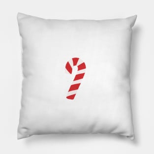 Candy Canes on Vivid Teal Pillow