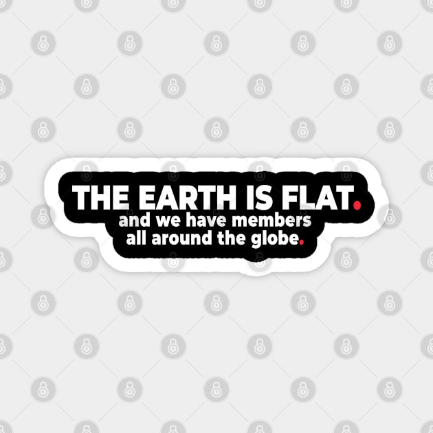 The Earth is Flat. Magnet by bmron