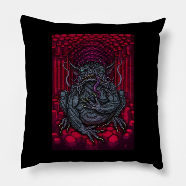 Tsathoggua - Azhmodai 22 Pillow by azhmodai