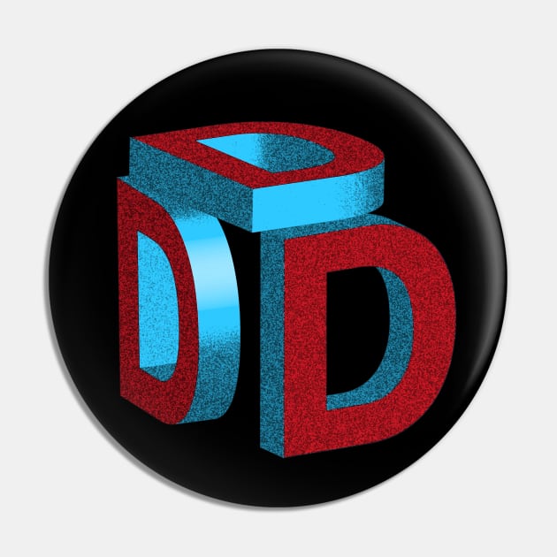 3 D's art graphic in 3D Pin by MultistorieDog