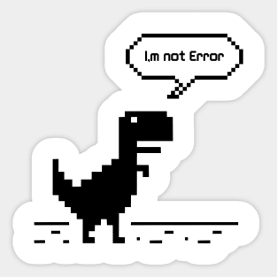 Offline Dino Gaming Design' Sticker