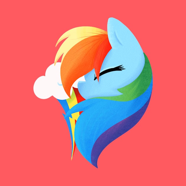 Pony Portrait - Rainbowdash by SmidgeFidge