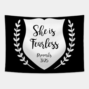 She Is Fearless Tapestry