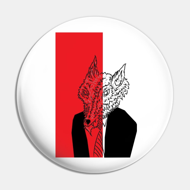 Wolf in Men's Clothing 1 Pin by riomarcos