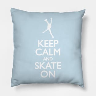 Keep calm skate on Pillow