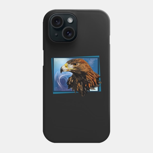 Golden Eagle Phone Case by obscurite