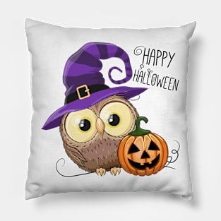 Witch owl Halloween party Pillow