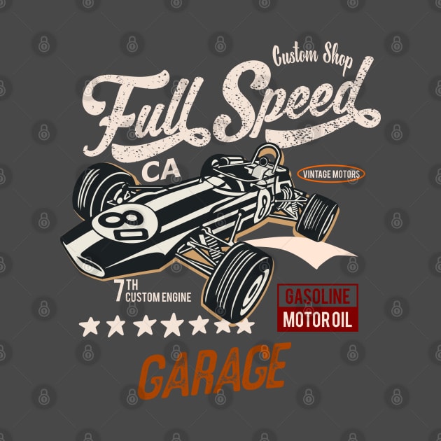 Full Speed Custom Shop Garage racing team by SpaceWiz95