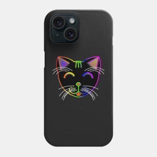 Happy Cat 4 (Rainbow) Phone Case