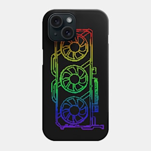 Pixel Look RGB Gaming Graphic Card Gamer Phone Case